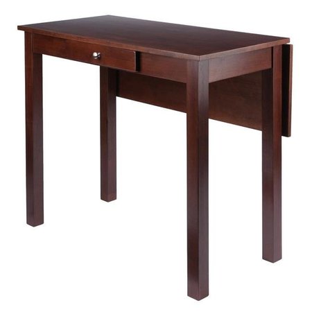WINSOME WOOD Winsome Wood 94838 Perrone High Table with Drop Leaf; Walnut 94838